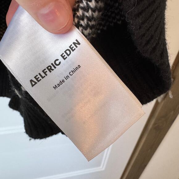 Aelfric Eden Black and white Skeleton Crew neck Sweater - Picture 3 of 5